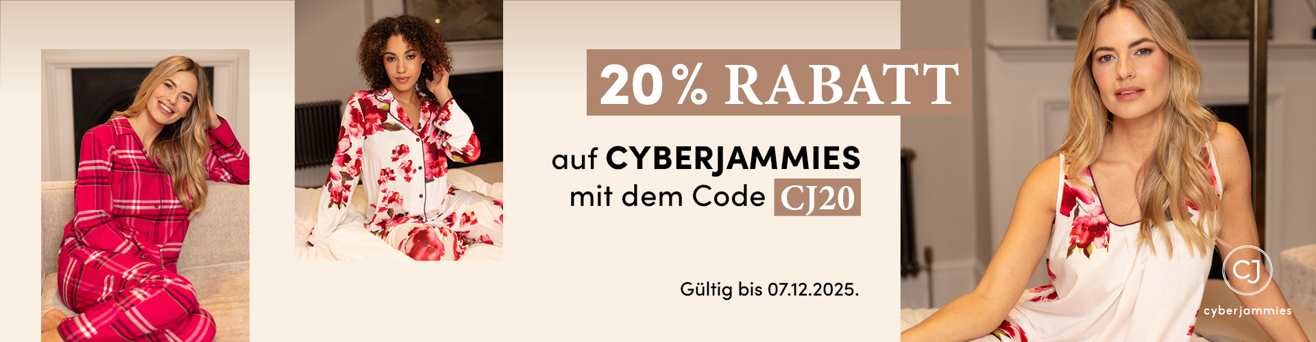 20% Rabatt 2 Frauen mit Nachtwäsche von Cyberjammies
